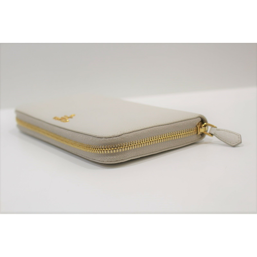 Prada Long Wallet Leather White - Picture 4 of 13